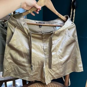 Banana Republic Belted Silk Shorts